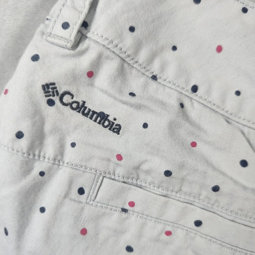 Columbia polka dot‎ grey blue shorts size 12 4L